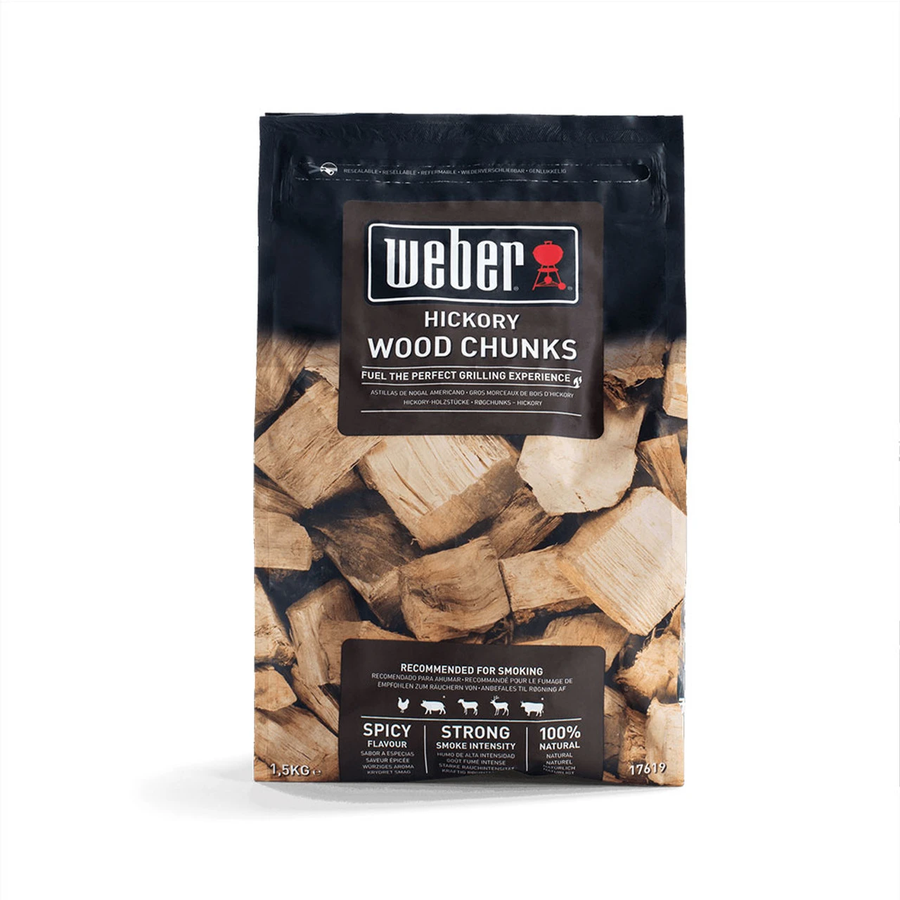 Weber® Hickory Wood Chunks (1.5kg) 1 Weber® Hickory Wood Chunks (1.5kg)