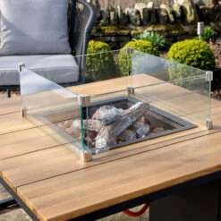 Cosiloft 100 Black And Teak With Glass 6 Cosiloft 100 Black And Teak With Glass -BBQ Equipment Store 18 508 BK TK With Glass Lifestyle 2 93703.1643730767