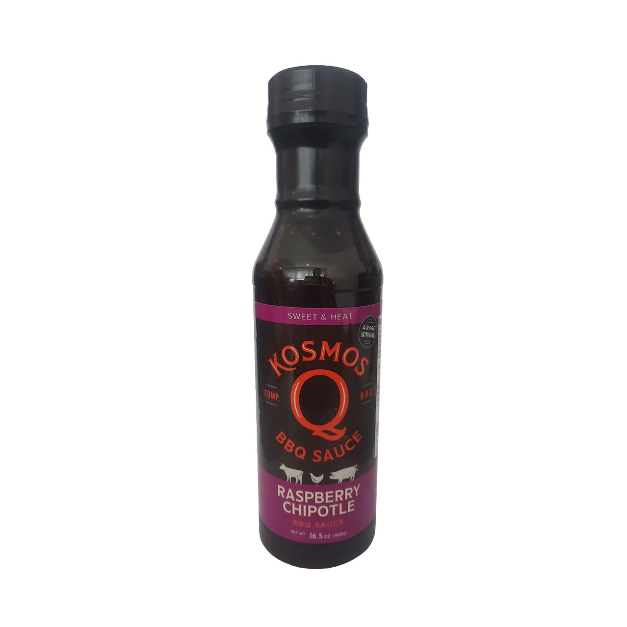 Kosmos' Q Raspberry Chipotle BBQ Sauce - 468g (16.5 Oz) 1 Kosmos' Q Raspberry Chipotle BBQ Sauce - 468g (16.5 Oz)