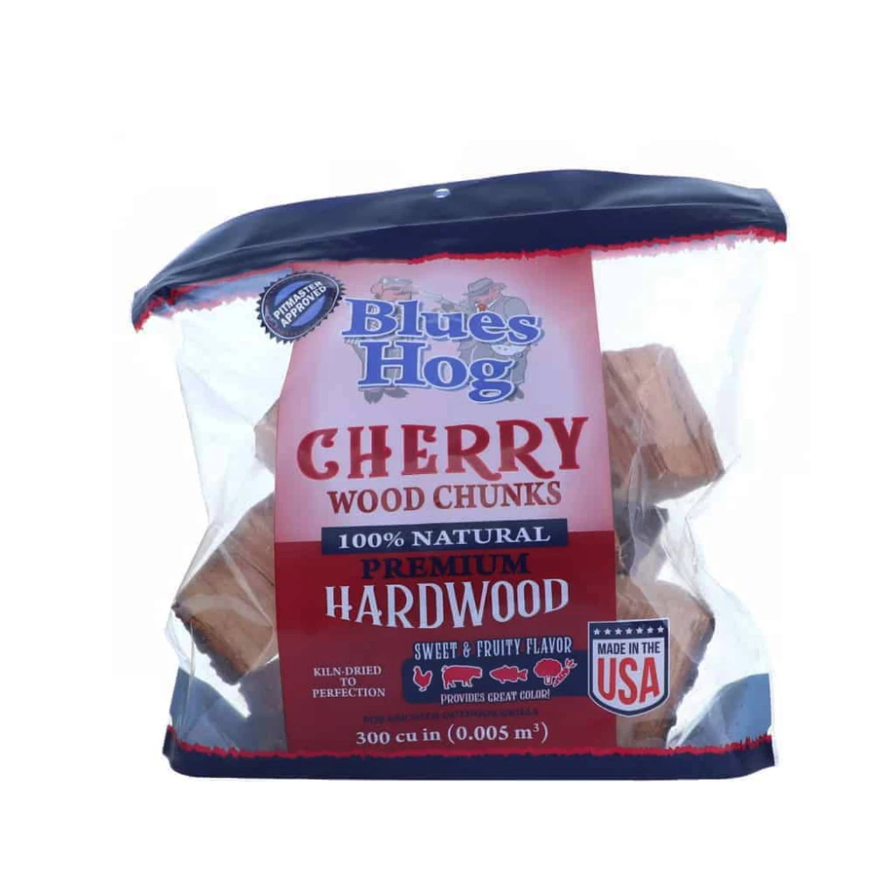Blues Hog BBQ Wood Chunks - Cherry 1.1kg 1 Blues Hog BBQ Wood Chunks - Cherry 1.1kg