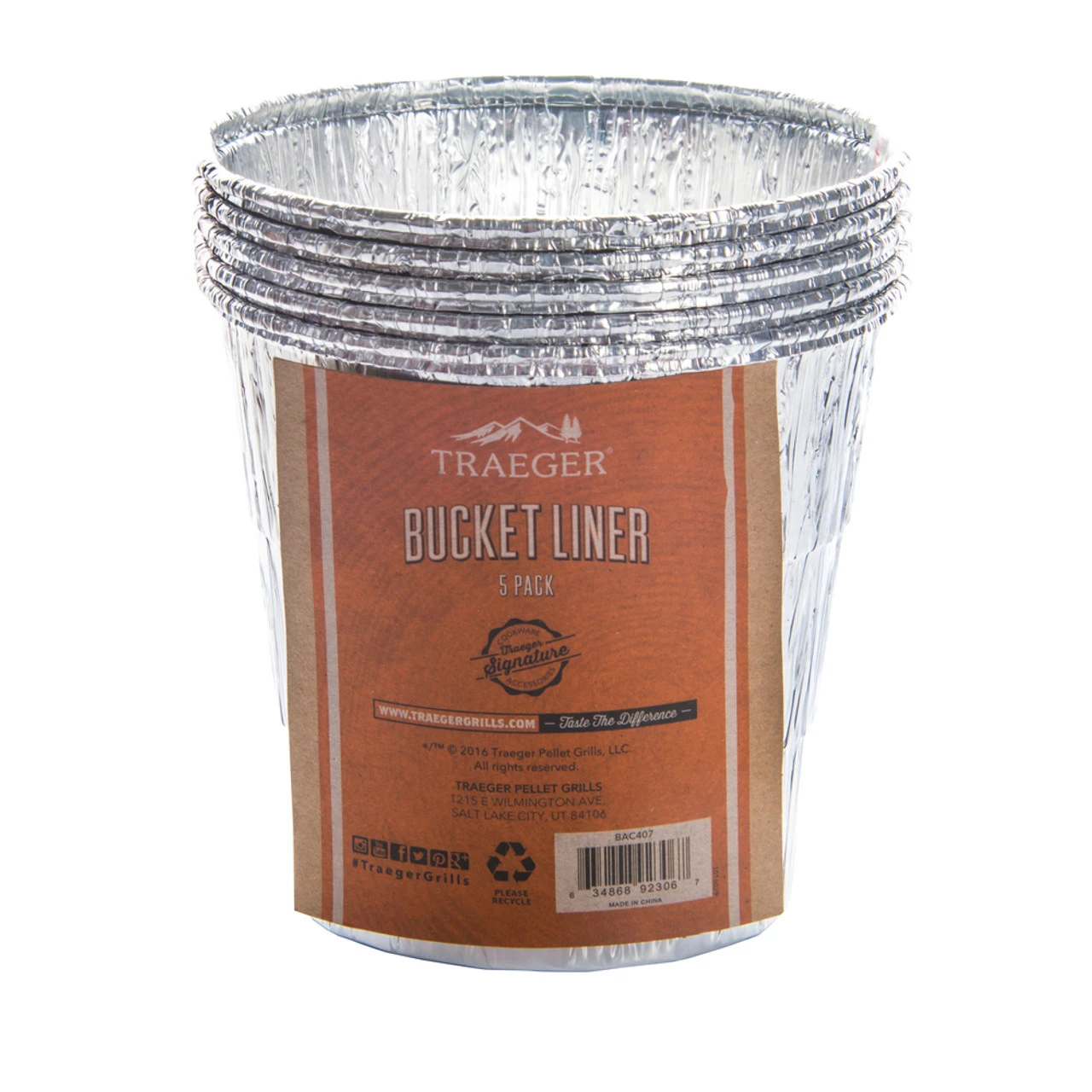 Traeger Grease Bucket Liner - 5 Pack 2 Traeger Grease Bucket Liner - 5 Pack - Image 2