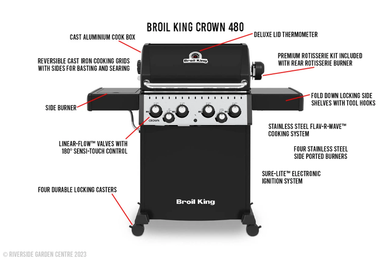 Broil King Crown 480 Gas Barbecue 4 Broil King Crown 480 Gas Barbecue - Image 4