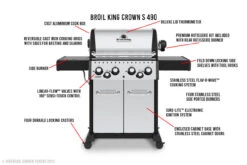 Broil King Crown S 490 Gas Barbecue -BBQ Equipment Store bk crown s 490 70054.1685875936