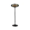 Black Quartz Adjustable Standing Heater