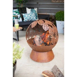 Leaves Globe Firepit 9 Leaves Globe Firepit -BBQ Equipment Store leaves globe firepit 4 62054.1628063965