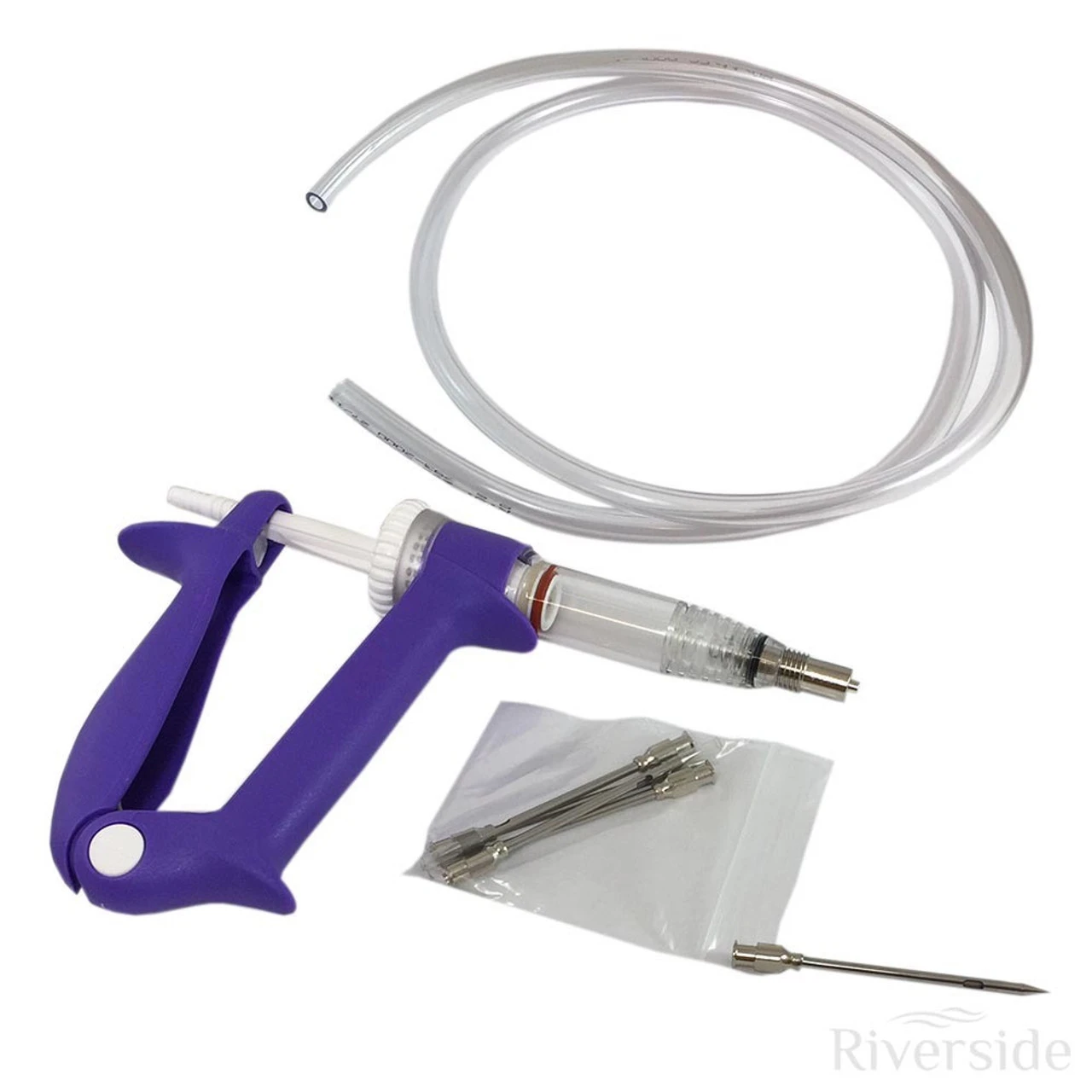 Riverside Meat Injector Gun With 5x 2.5in Needles 1 Riverside Meat Injector Gun With 5x 2.5in Needles