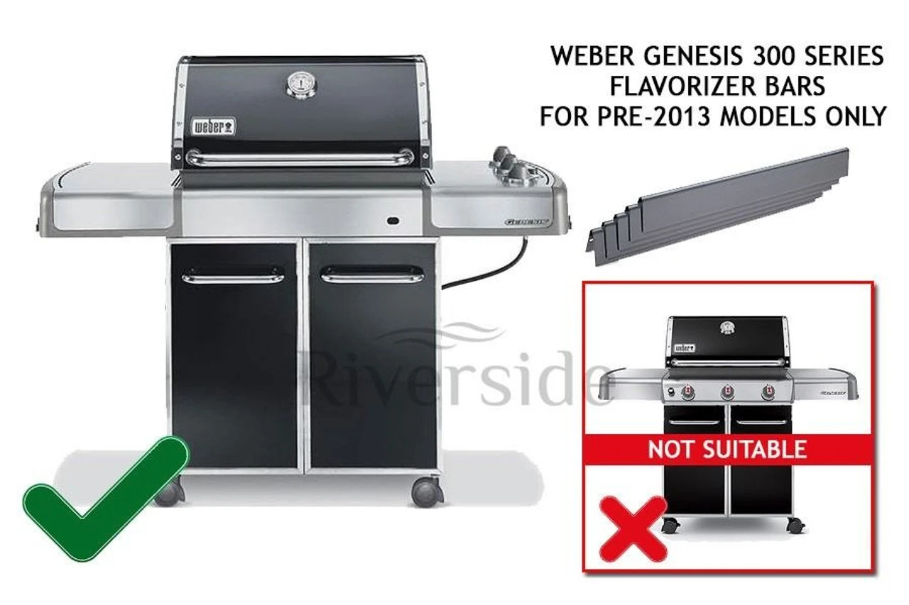 Weber® Porcelain-Enamelled Genesis® 300 Series Flavorizer Bars (Pre-2013) 2 Weber® Porcelain-Enamelled Genesis® 300 Series Flavorizer Bars (Pre-2013) - Image 2