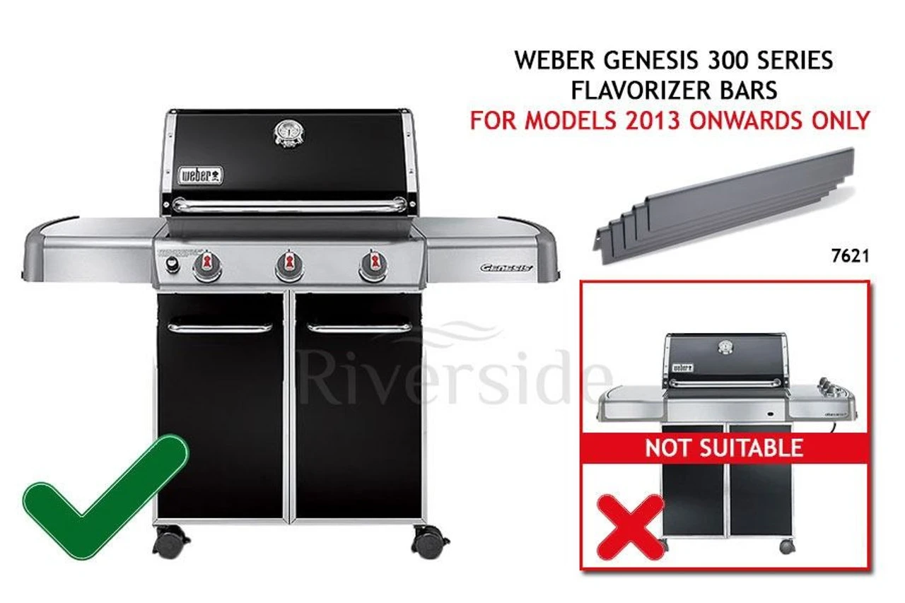 Weber® P/E Genesis® 300 Series Flavorizer Bars (2013 Onwards) 2 Weber® P/E Genesis® 300 Series Flavorizer Bars (2013 Onwards) - Image 2
