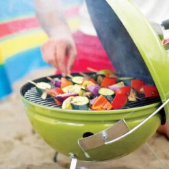 Weber® Smokey Joe® Premium 37cm, Spring Green -BBQ Equipment Store weber smokey joe premium spring green lifestyle 08098.1626450041